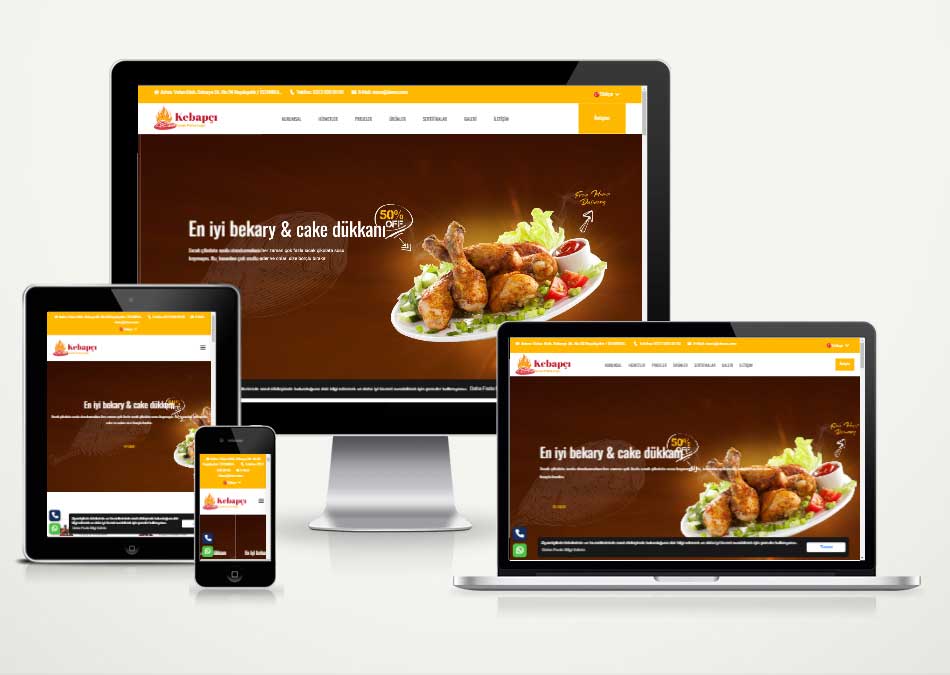 Kebapçı Restaurant Web Sitesi Paketi Gomenu